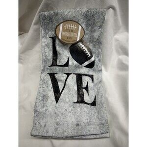 Kitchen Towel Set Of 2 With Love And Football NWT-NFL Decor-Football Season Home